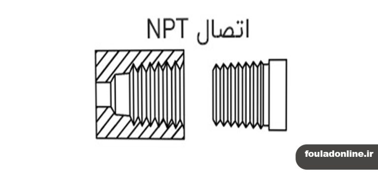 تفاوت رزوه npt و bsp + استاندارد رزوه npt | فولادآنلاین